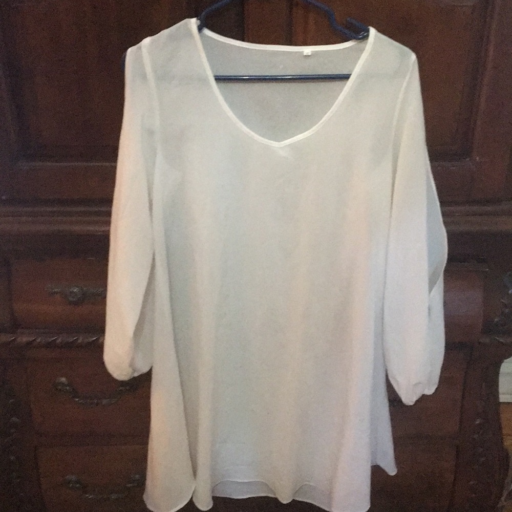 Sheer tunic